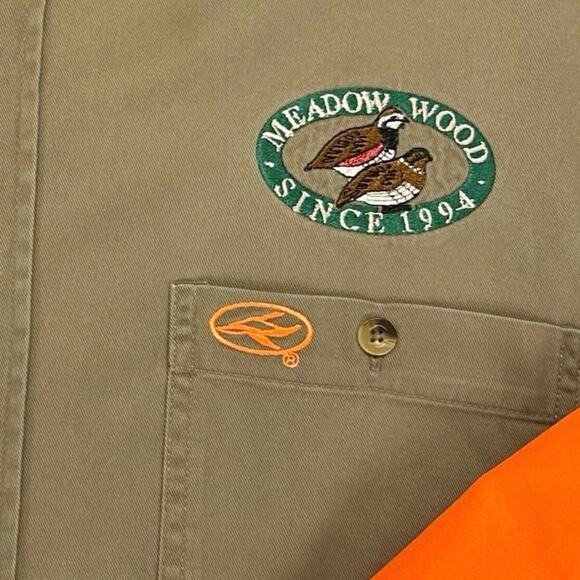 Redhead Shooting Hunting Mens L Button Shirt L/S Meadow Wood Farms Embroidered - Picture 7 of 16